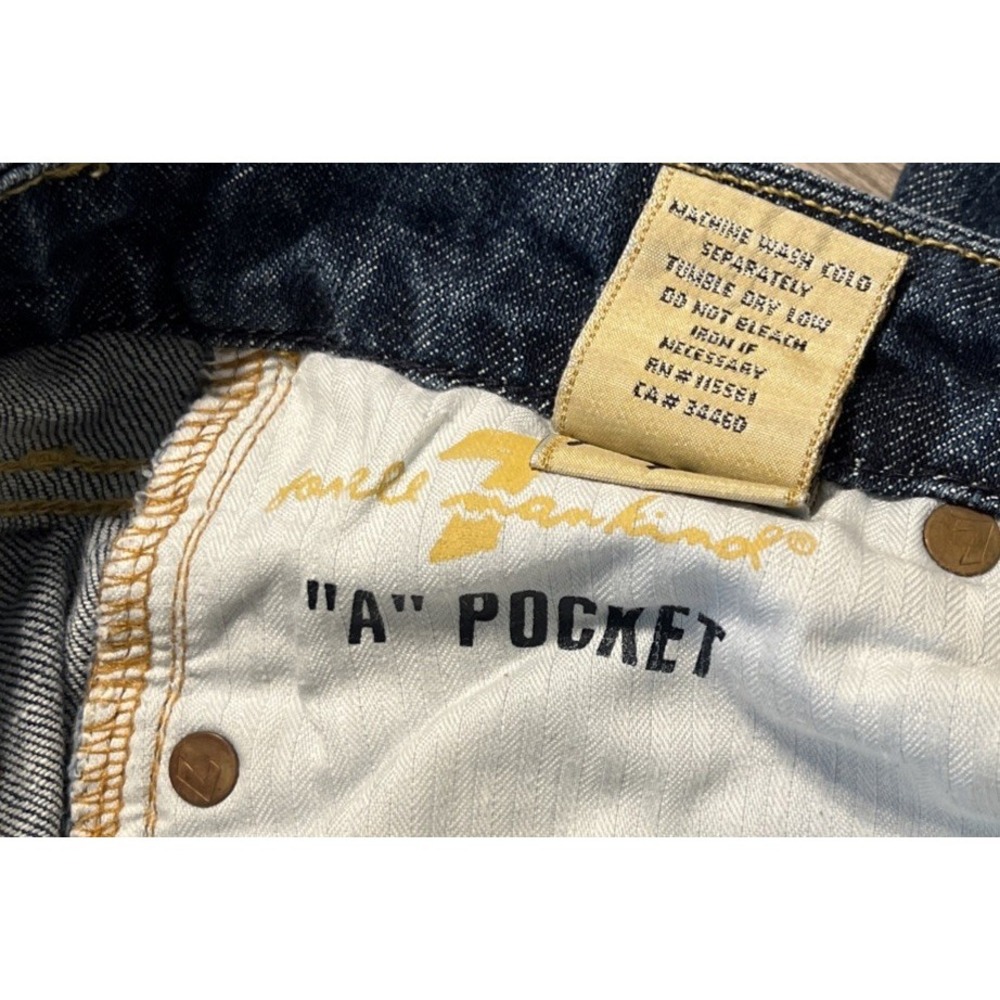 7 For All Mankind Women's "A" Pocket Boot Cut Low Rise Jeans Size 29 (31x30) - Picture 6 of 13